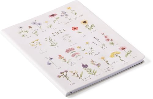 2024 Vintage Flowers Large Bound Planner