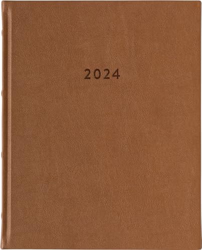 2024 Brown Spine Large Bound Planner
