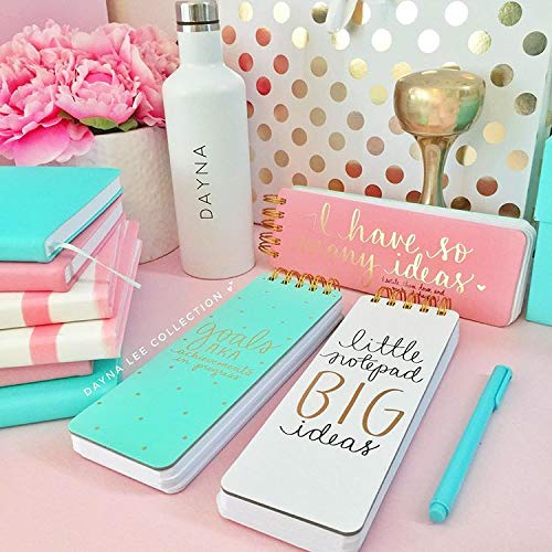Eccolo Dayna Lee Hardcover Spiral Pink Memo Pad