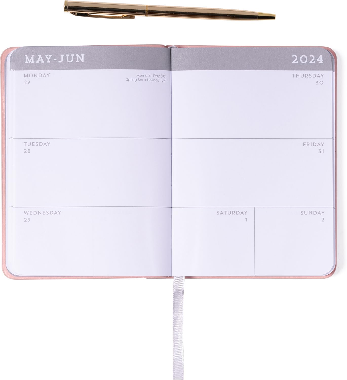 2024 Pink Pocket Weekly Planner