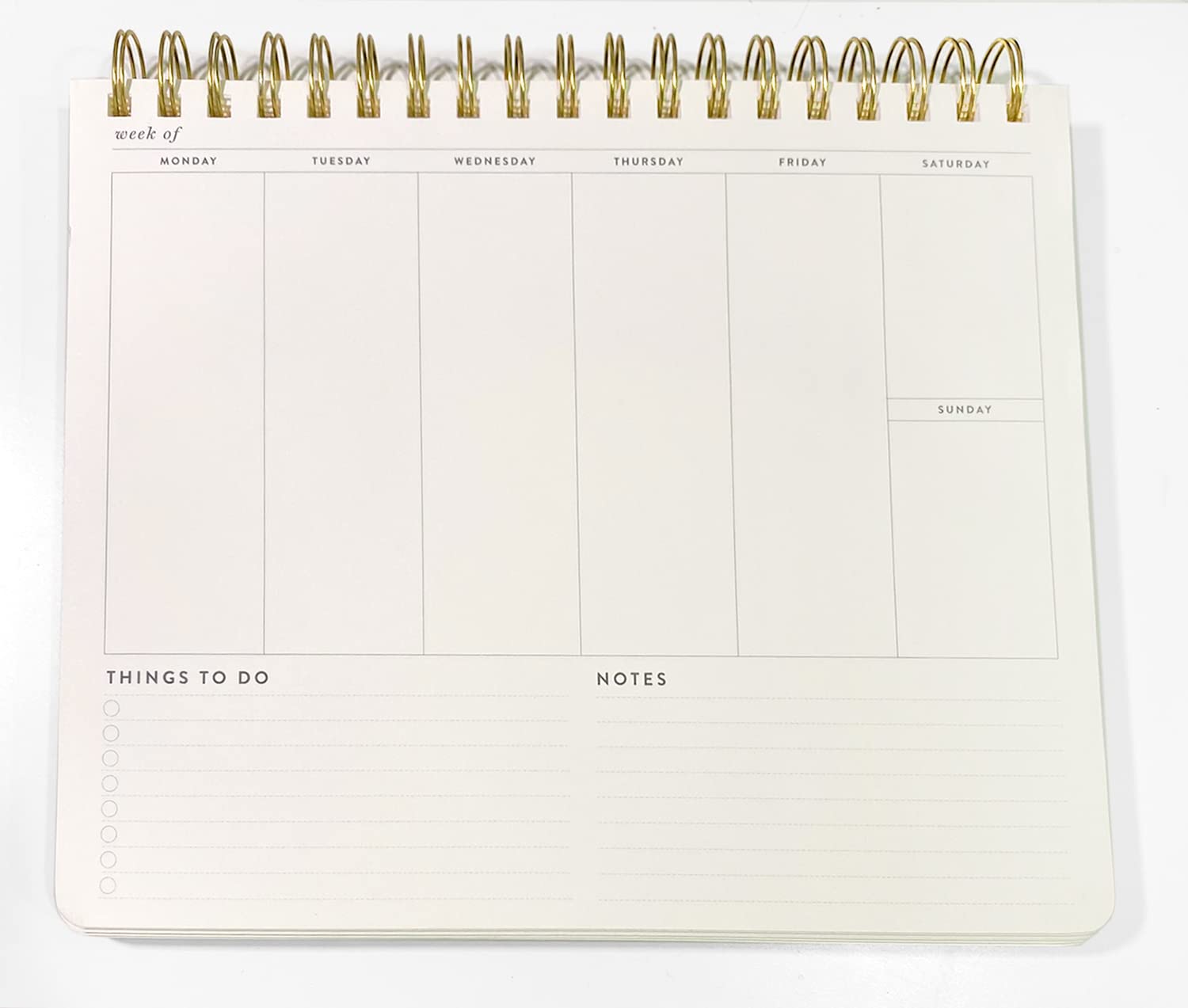 Desk Date Scheduler with Daily Sections