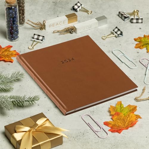 2024 Brown Spine Large Bound Planner