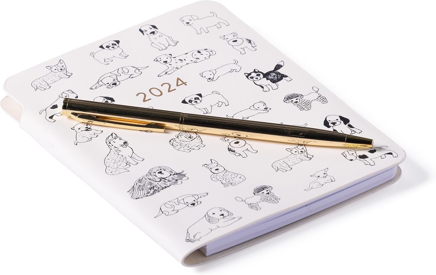 2024 Dog Art Pocket Weekly Planner