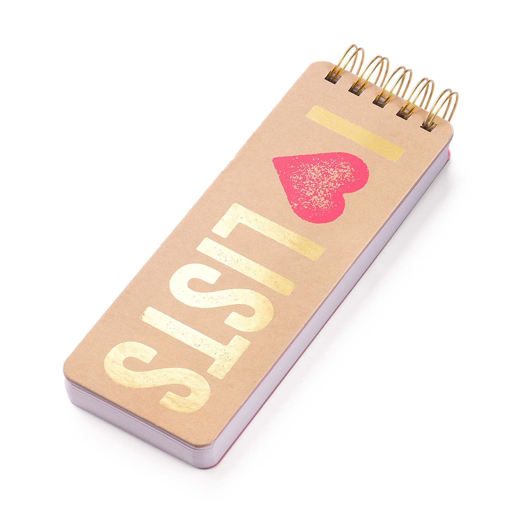 I Heart Lists Eccolo Notepad