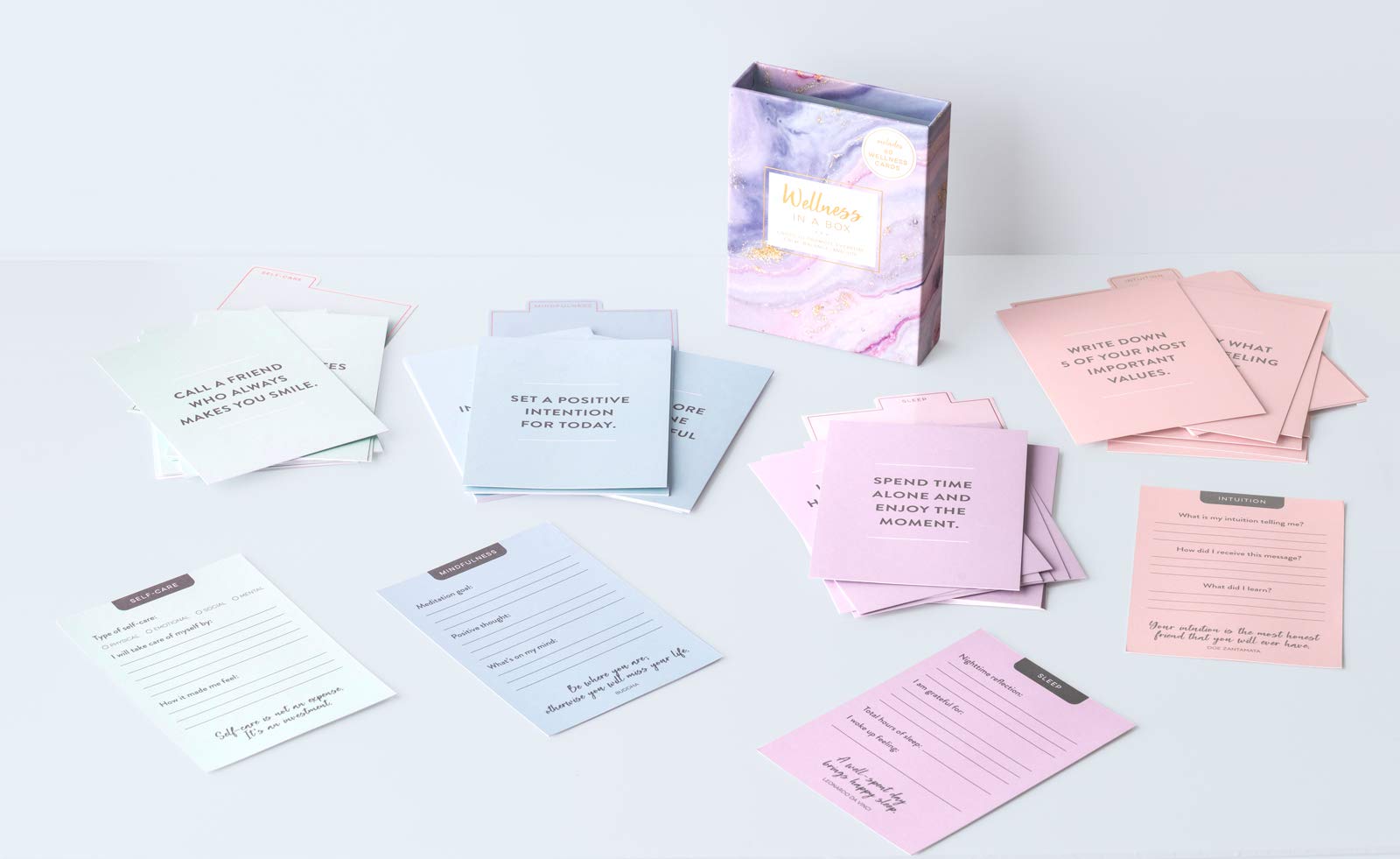Health and Wellness Cards with Tabbed Dividers
