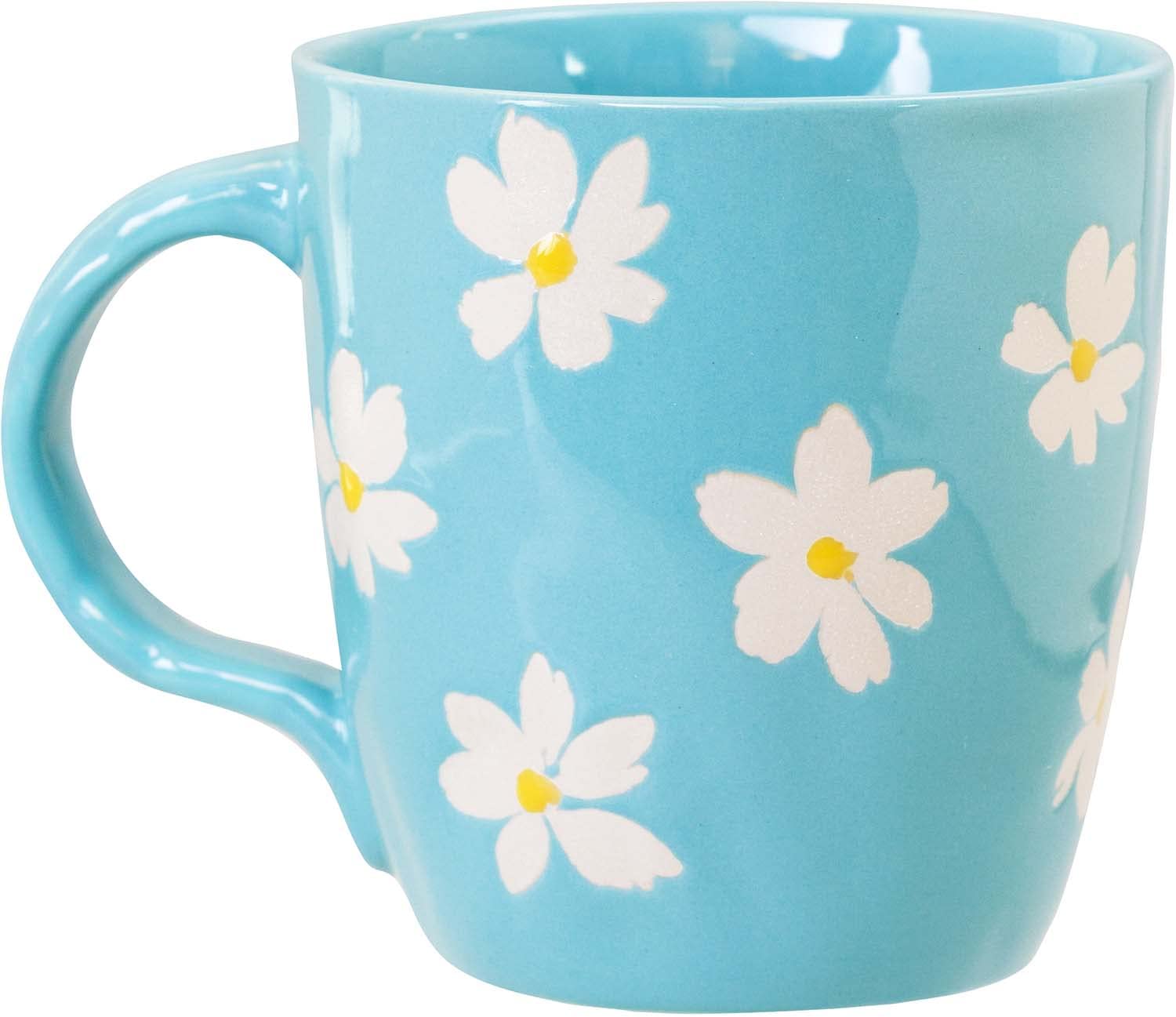 Eccolo Daisies Ceramic Coffee Mug