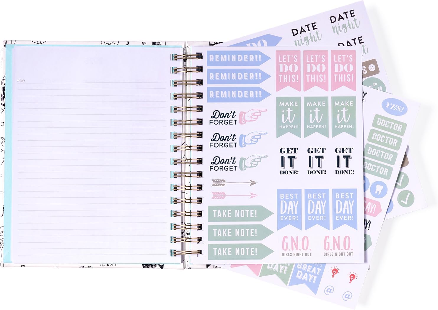 2024 Pet Illustration Spiral Fun Planner