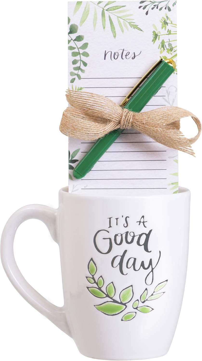 Eccolo_Its_A_Good_Day_Ceramic_Coffee_Mug_with_Notepad_and_Pen_Gift_Set