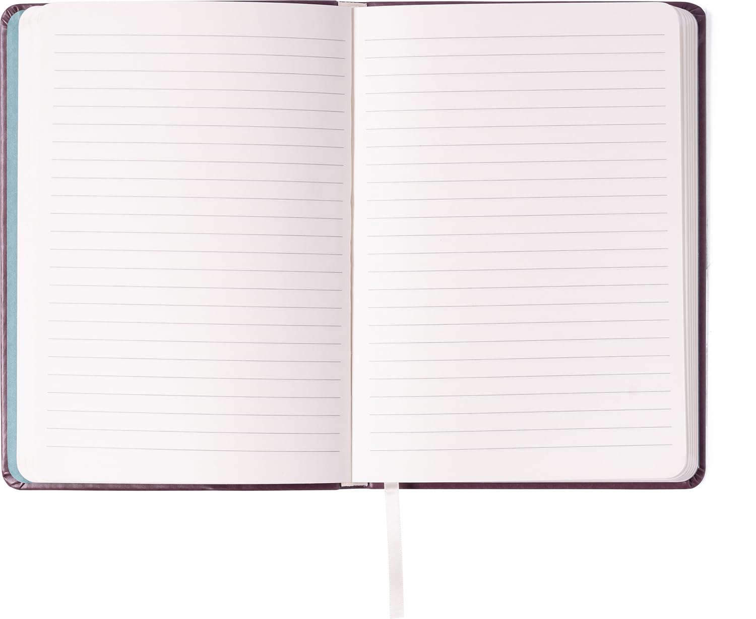 Lay Flat Notebook for Work or School with Ribbon Bookmark