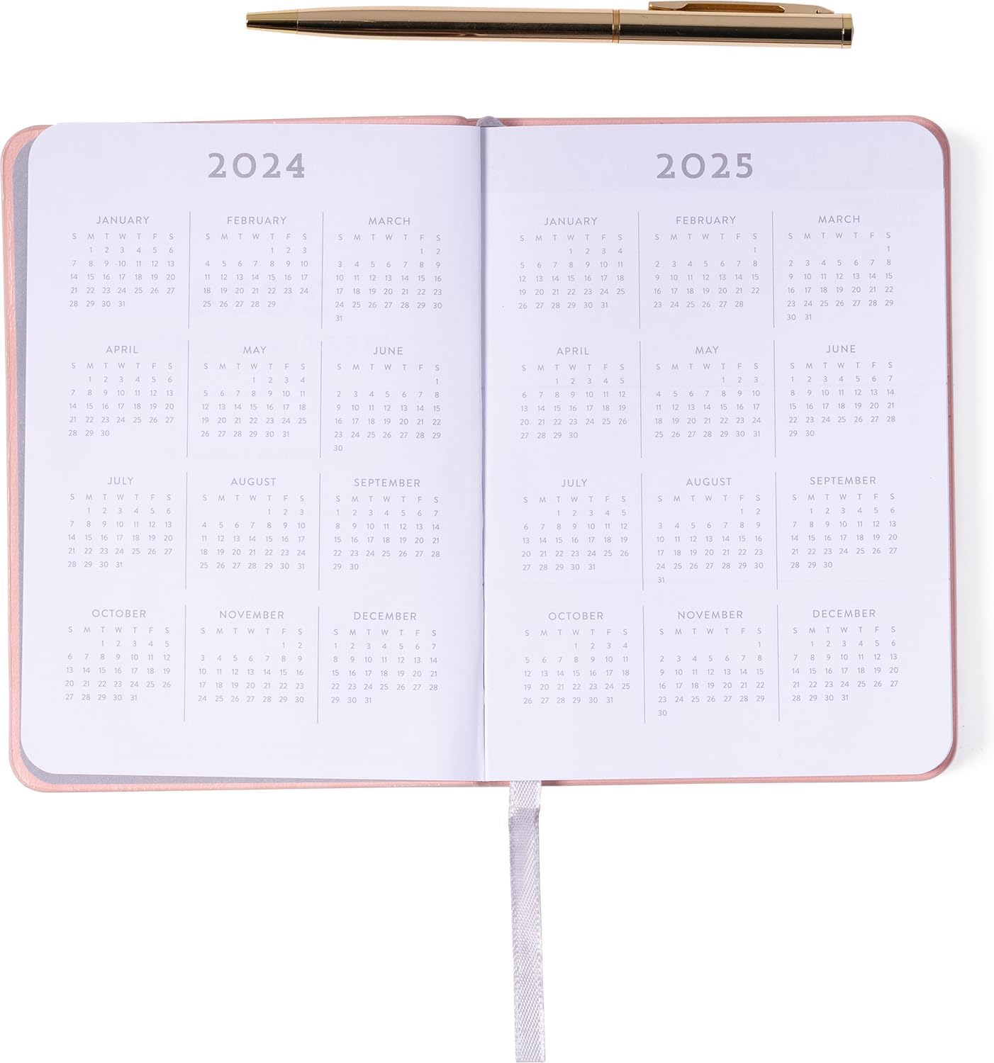 2024 Pink Pocket Weekly Planner