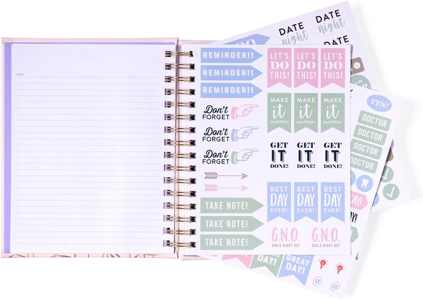 2024 Flowers Spiral Fun Planner