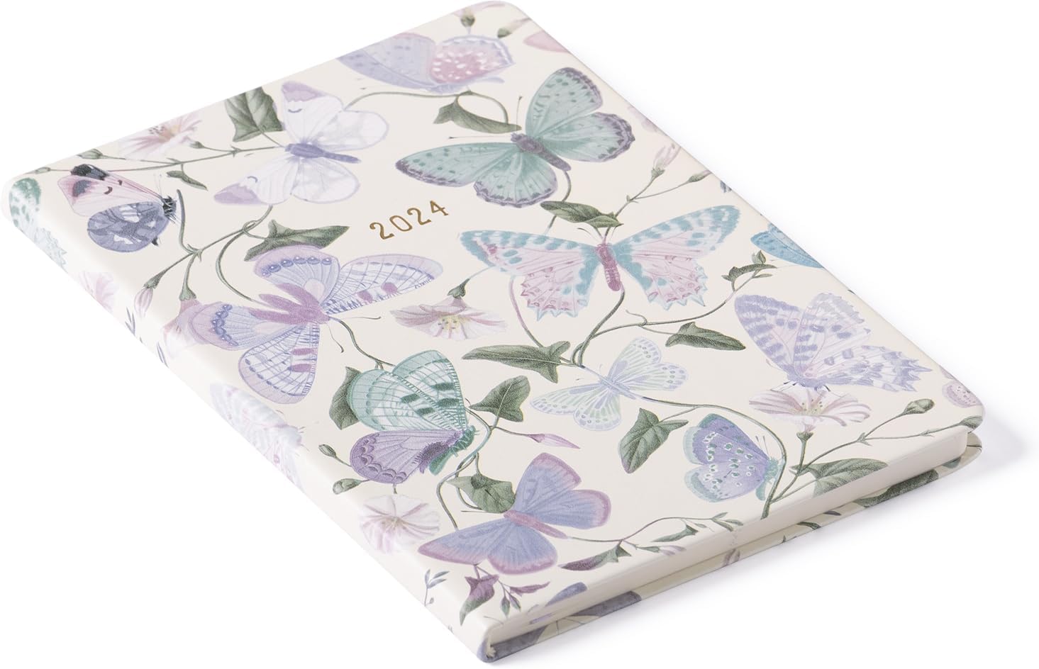 2024 Purple Butterflies 6x8 Bound Planner