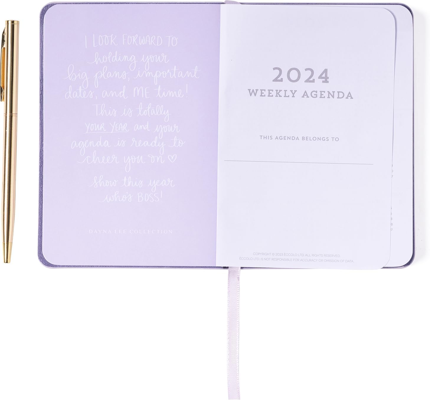 2024 Lilac Pocket Weekly Planner