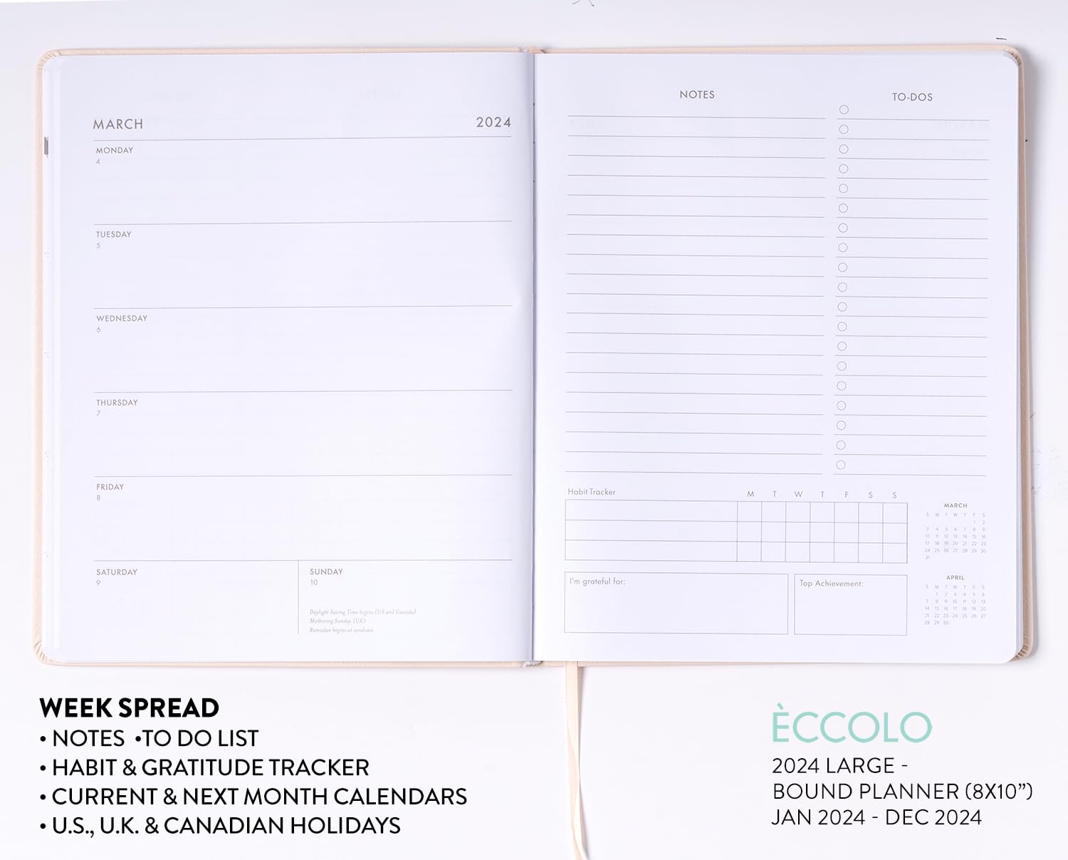 2024 One Day At A Time Large Bound Planner