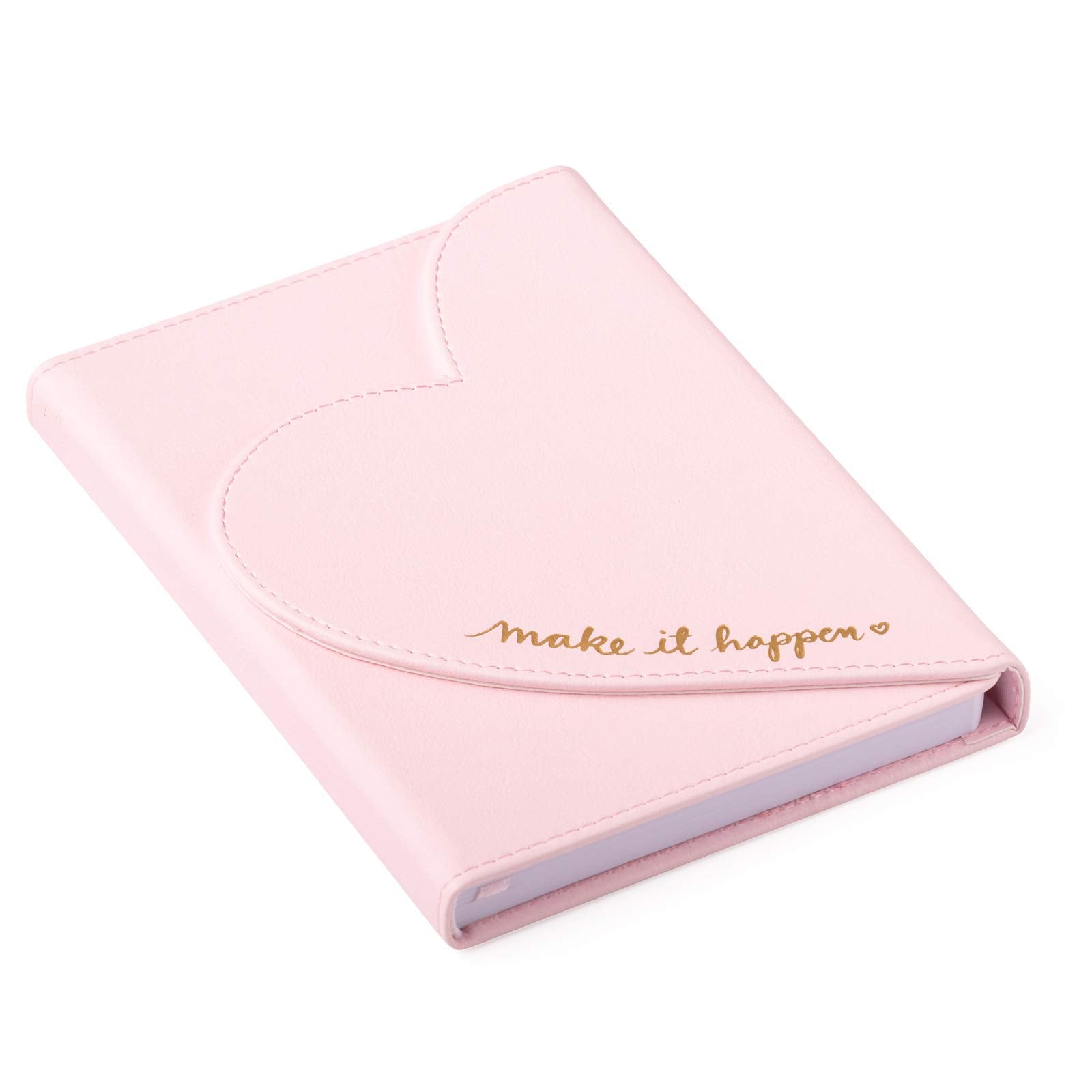Close-up of Magnetic Heart Flap on Eccolo Dayna Lee Notebook
