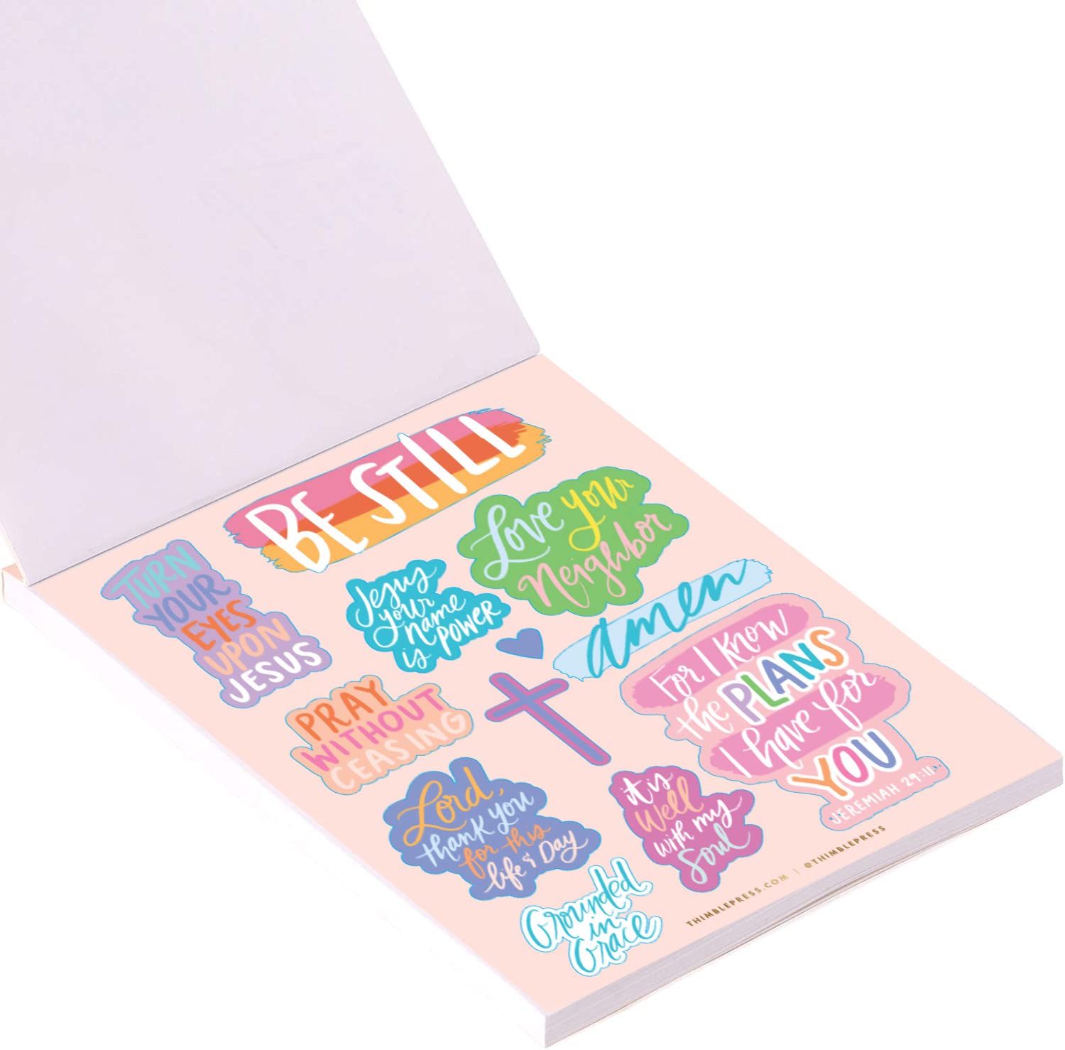 Inspirational Stickers from Eccolo Thimblepress Bible Blessings Book
