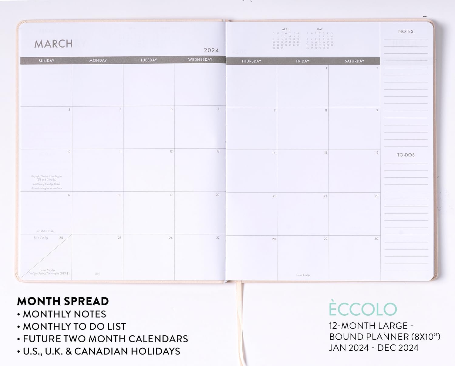 2024 One Day At A Time Large Bound Planner