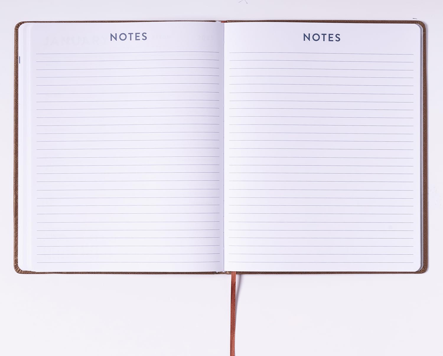 2024 Brown Shagreen Large Bound Planner