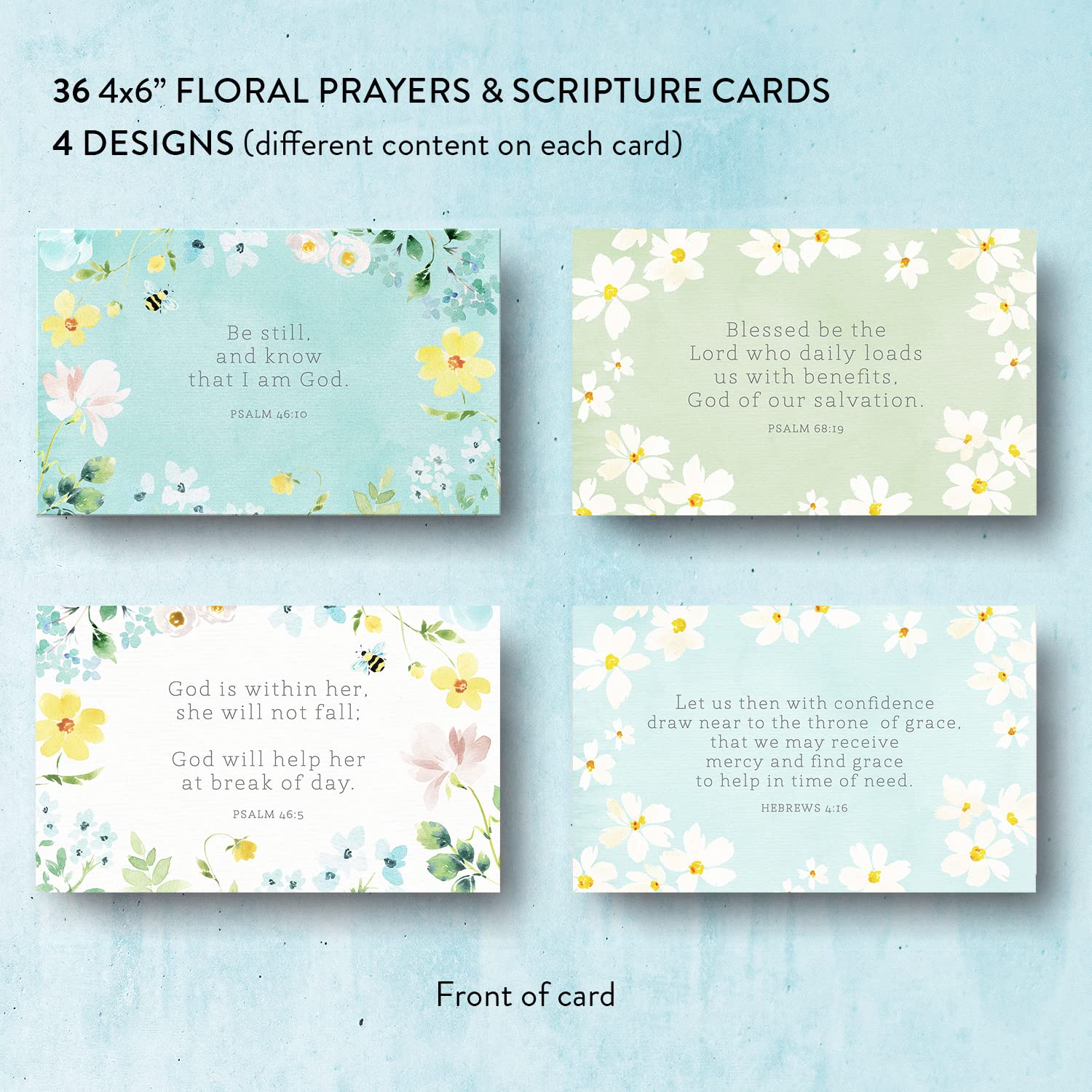 Heatherlee Chan Floral Scripture Cards