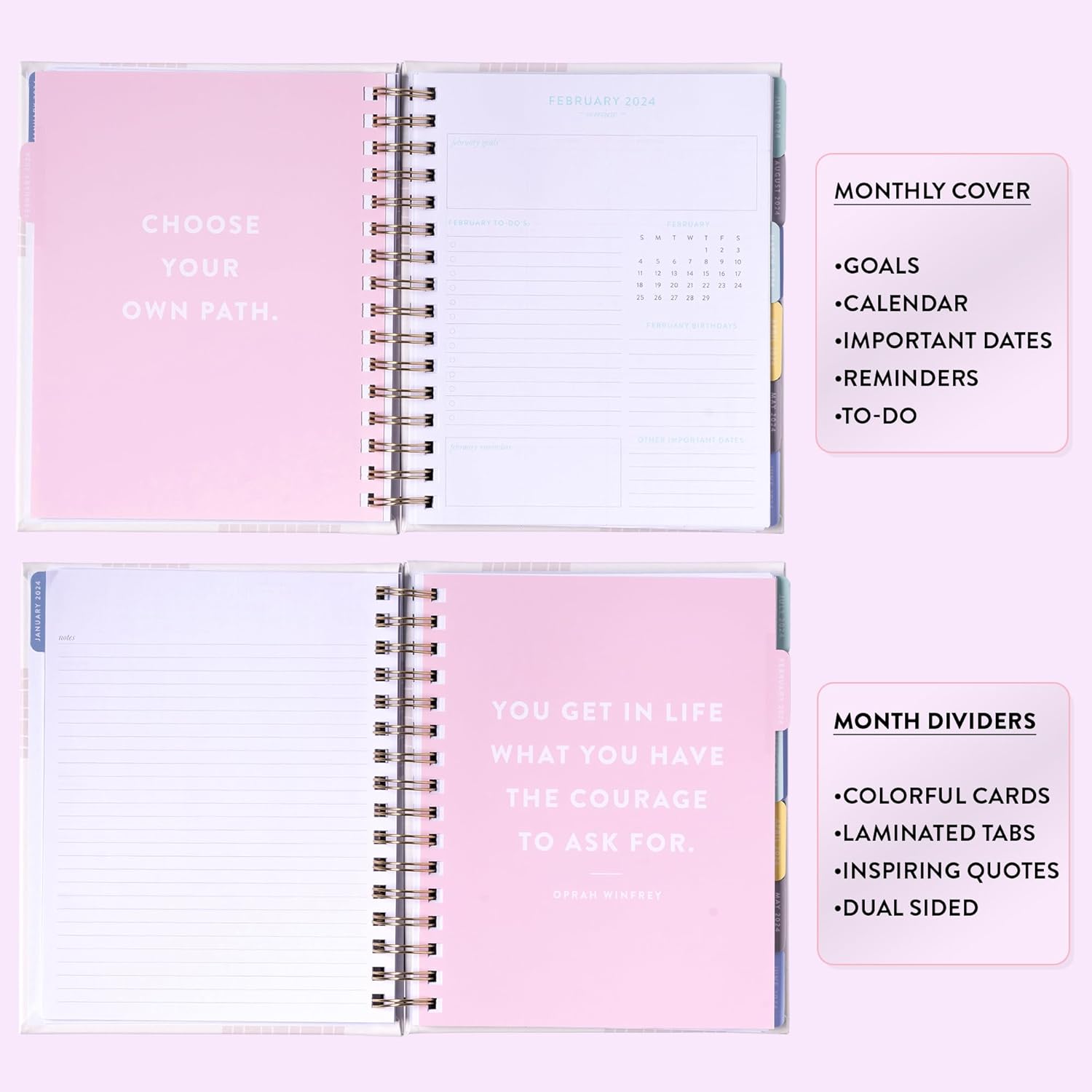 2024 Just Plan Spiral Fun Planner