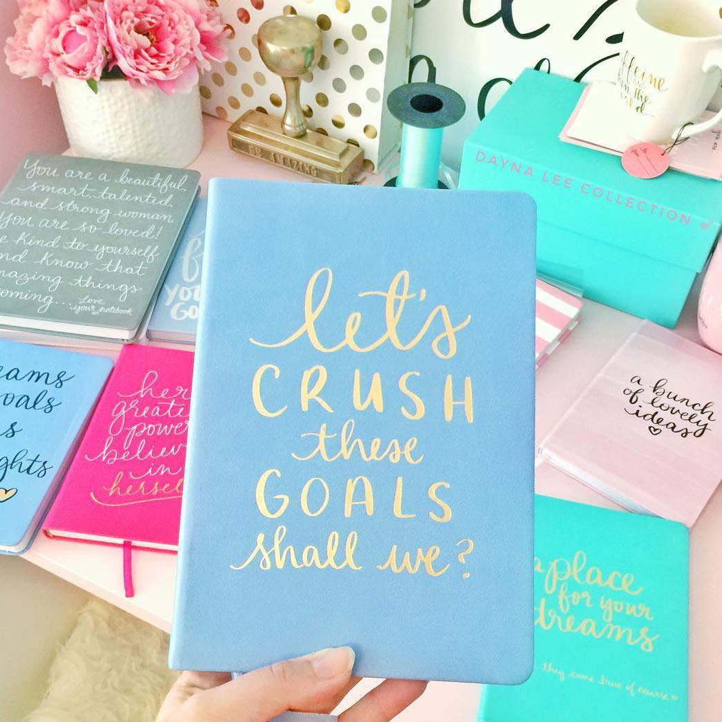 Periwinkle Crush Goals 8x6" Flexi-cover Journal/Notebook Image