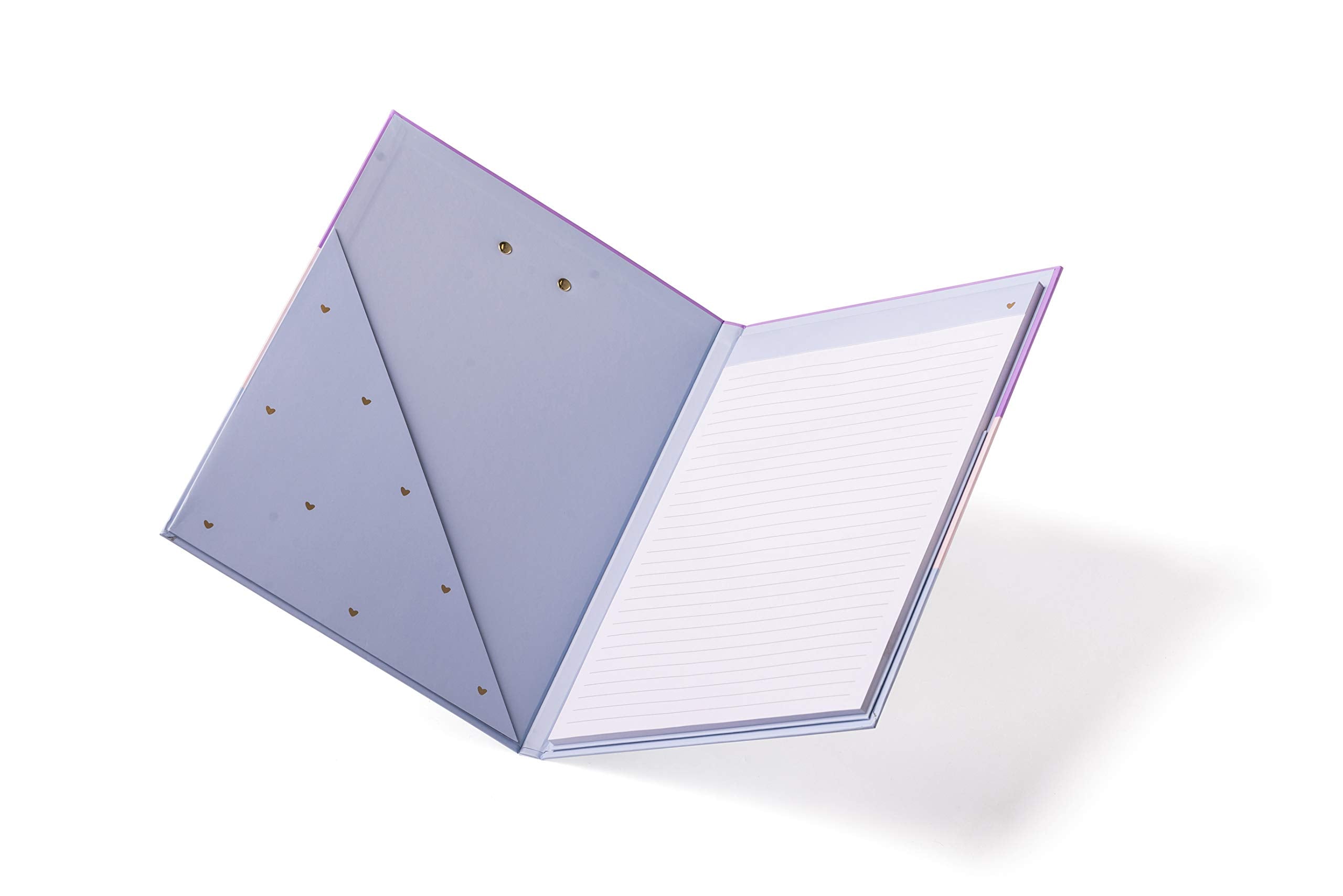 Refillable Lined Notepad with Interior Storage Pocket