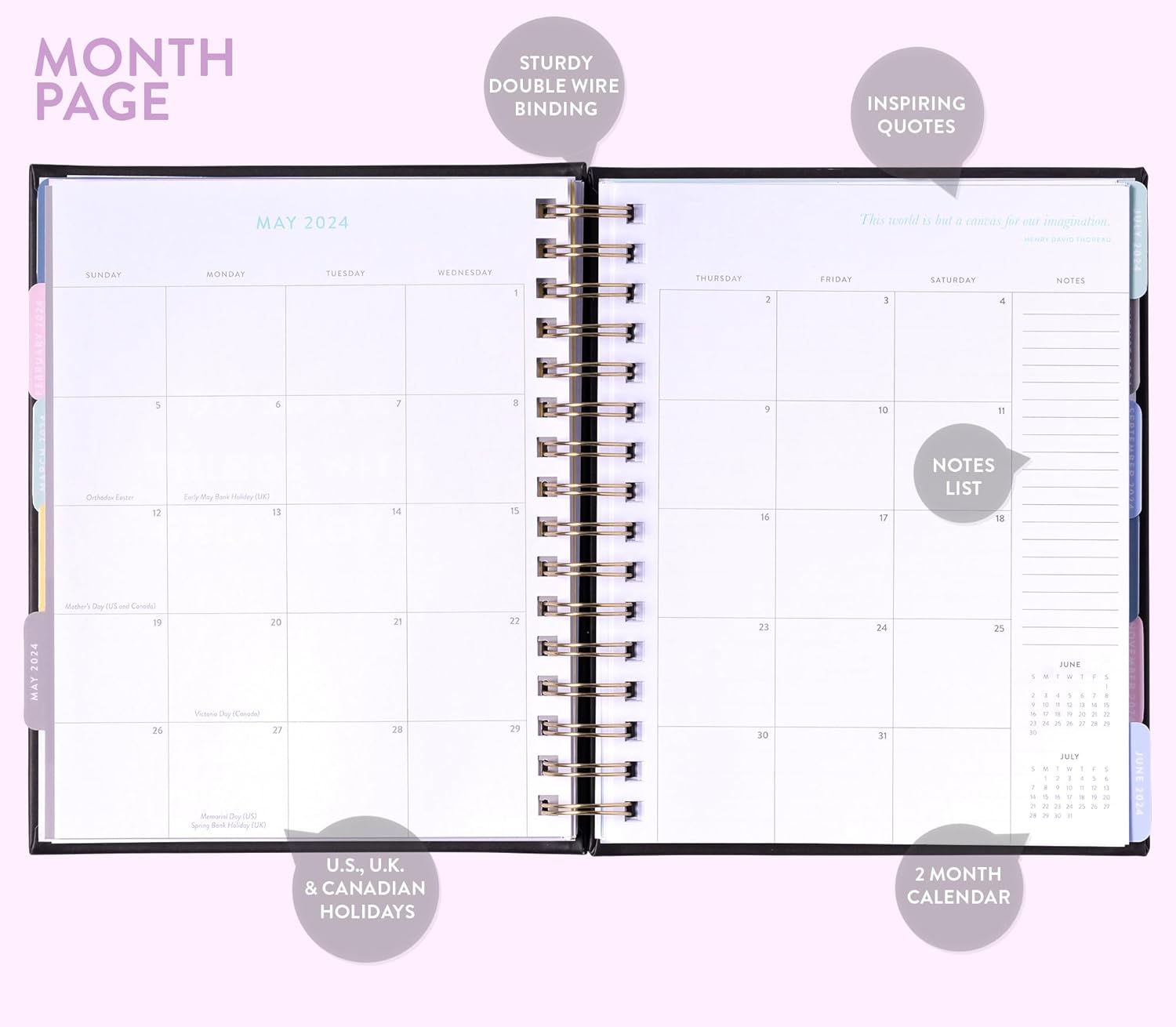 2024 Taking Care Of You Spiral Fun Planner