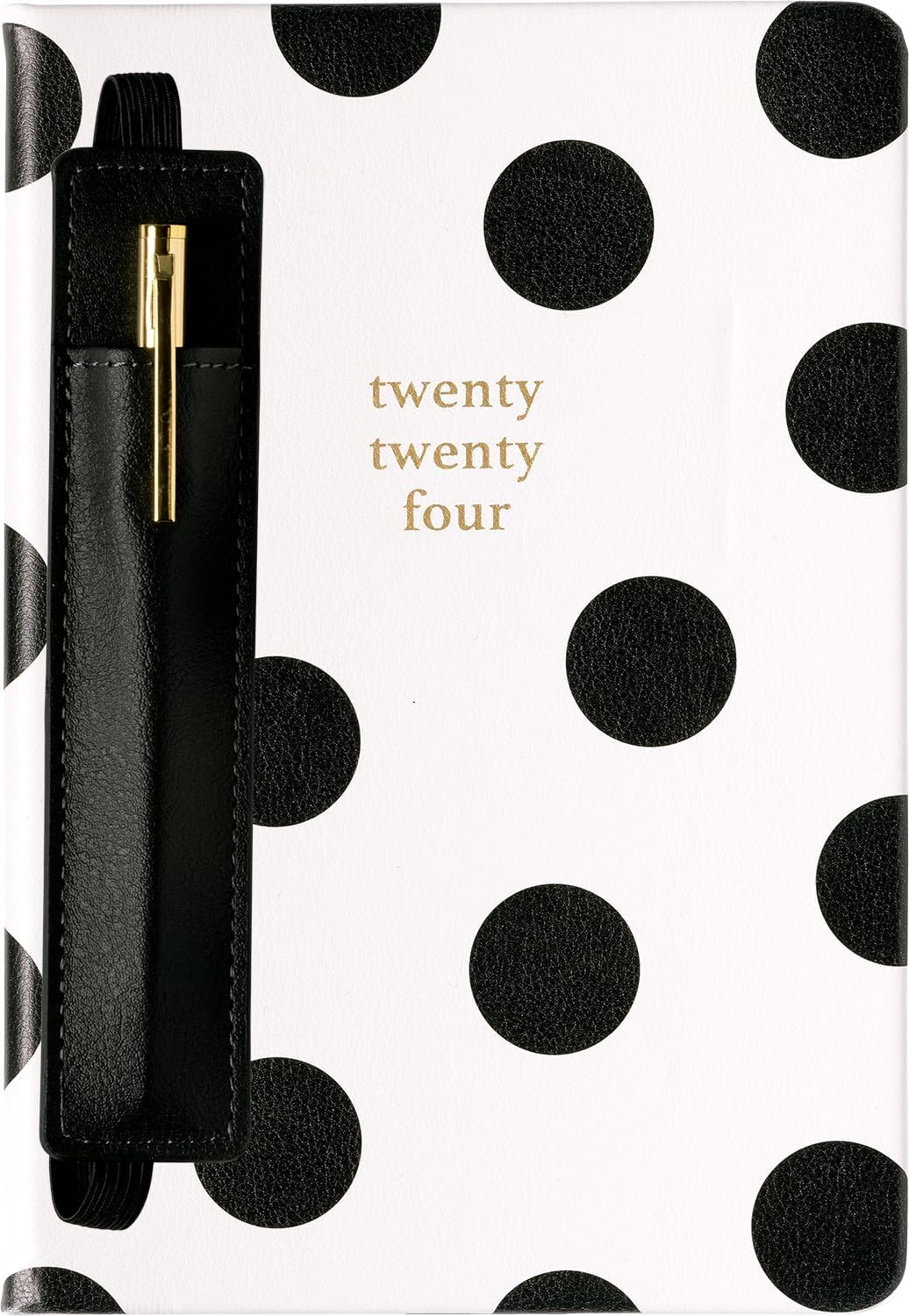 2024 Polka Dot with Pen and Pouch 6x8 Bound Planner