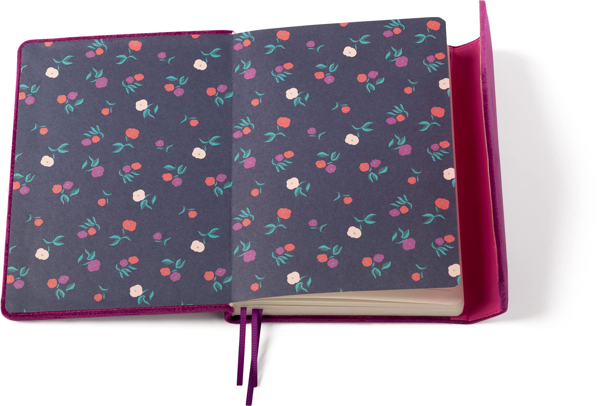 Eccolo Lined Journal Purple Velvet