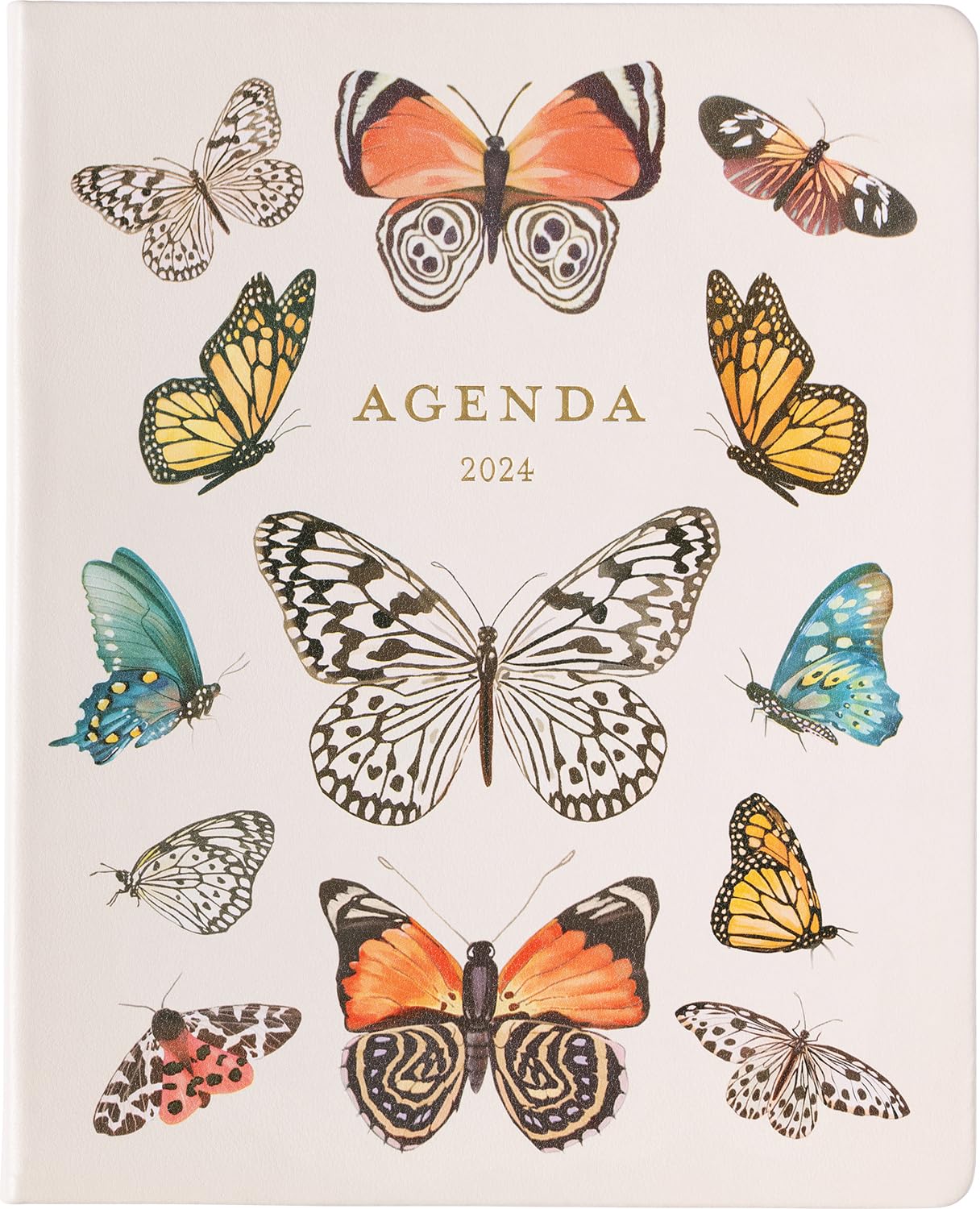 2024 Butterflies Large Bound Planner