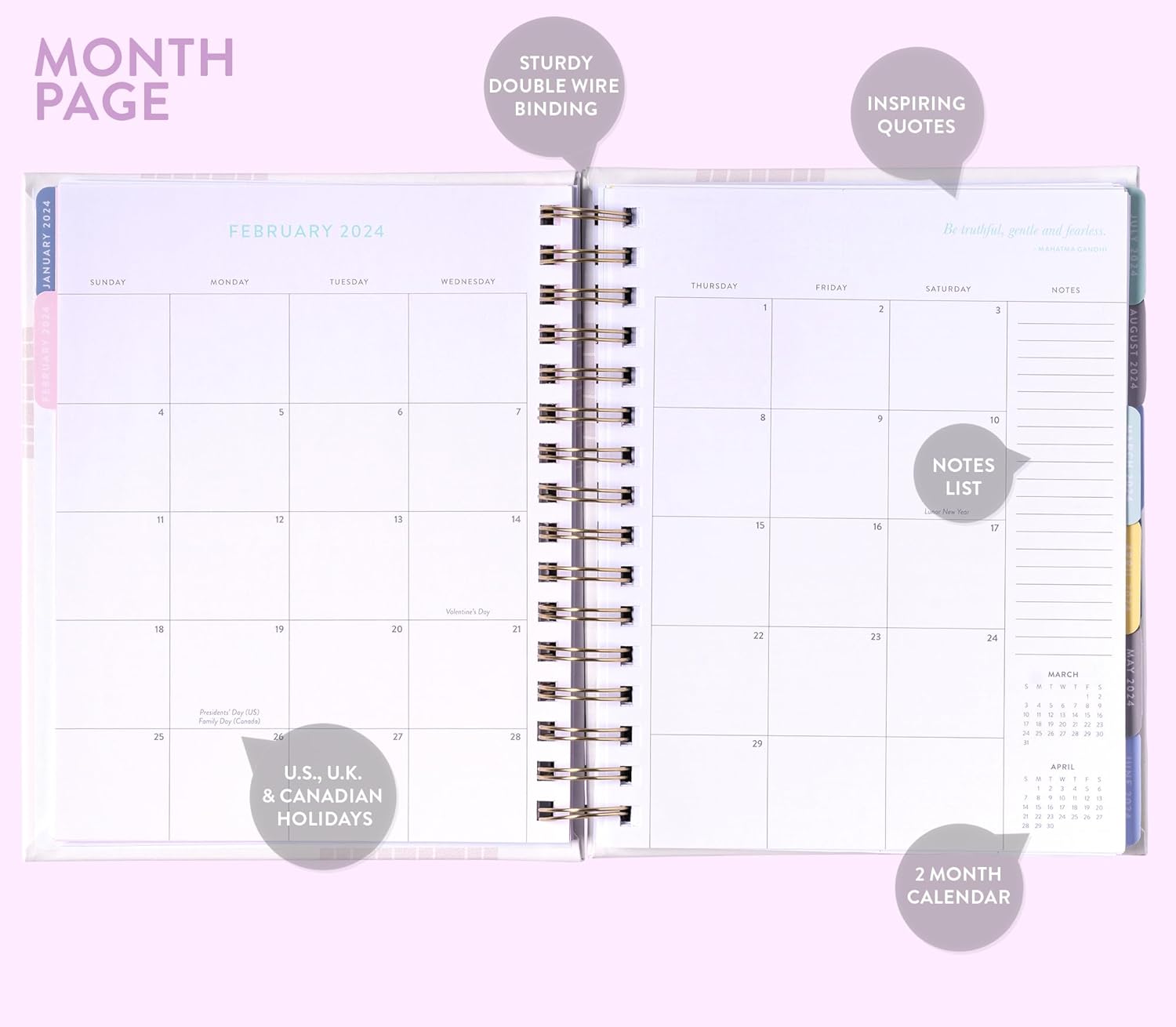 2024 Just Plan Spiral Fun Planner