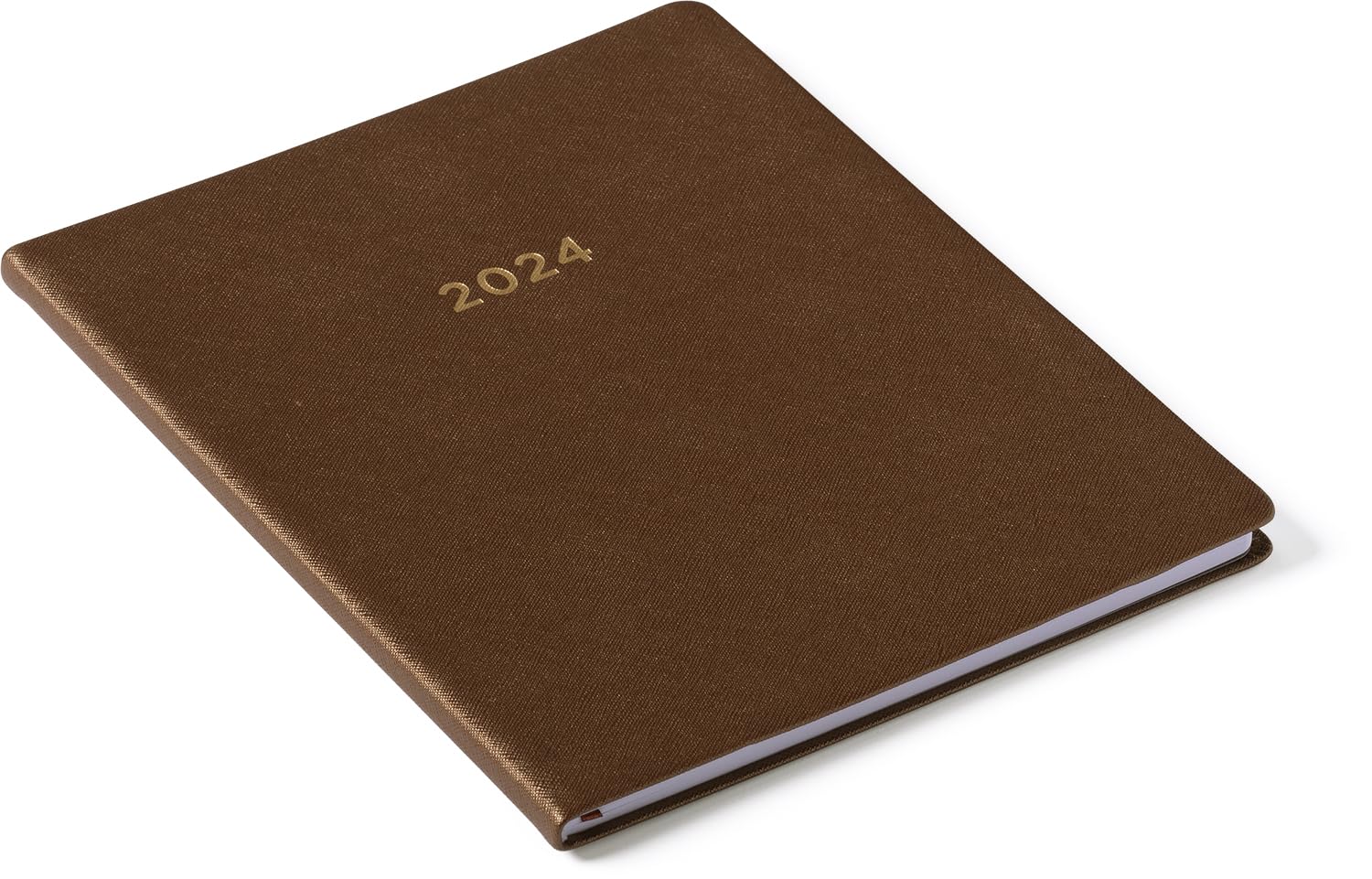 2024 Brown Shagreen Large Bound Planner