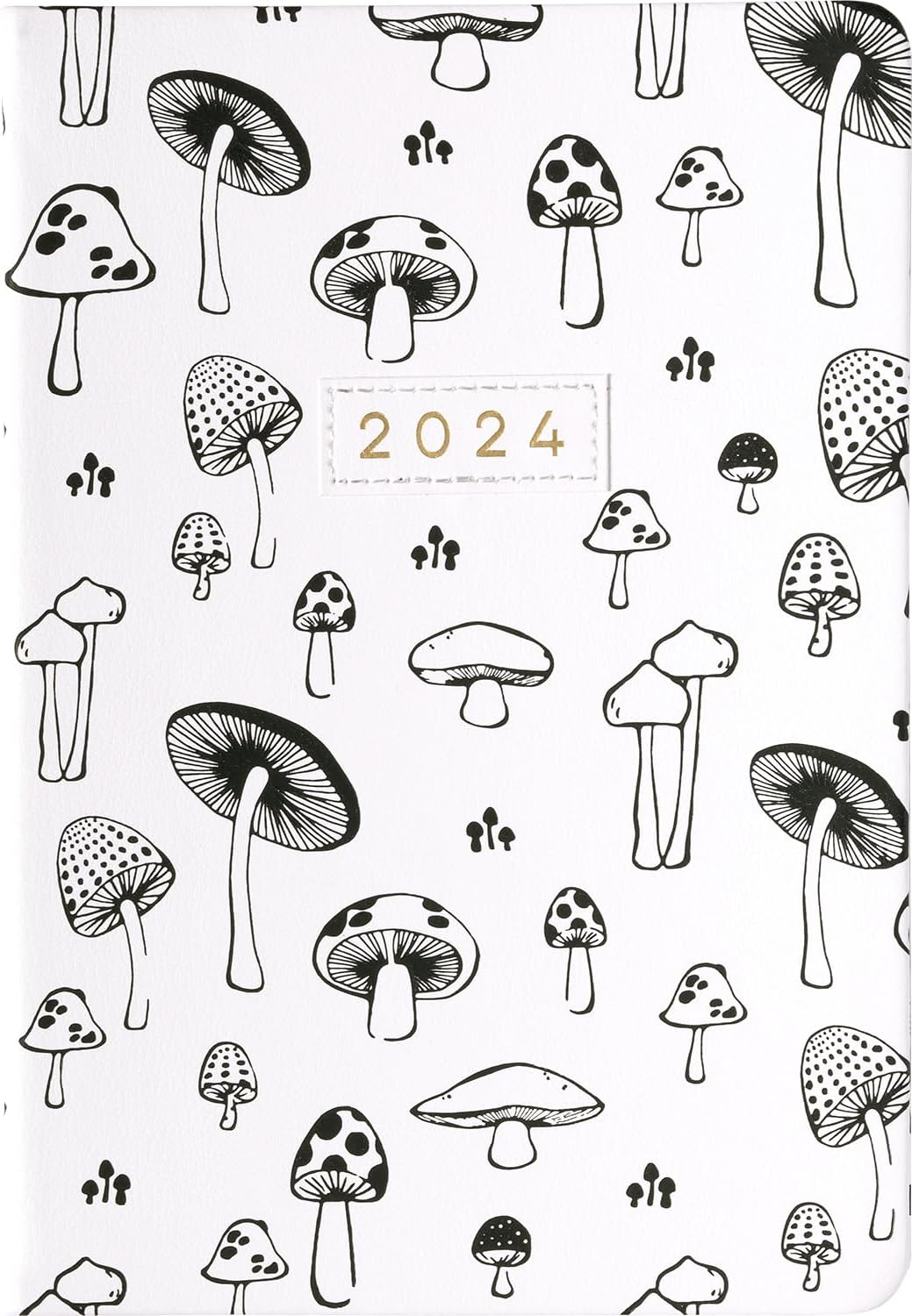 2024 Mushroom Sketch 6x8 Bound Planner