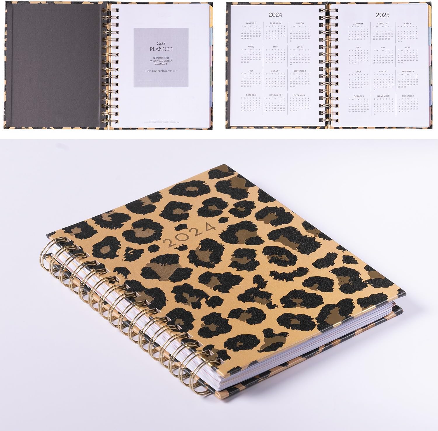 2024 Cheetah Spiral Fun Planner