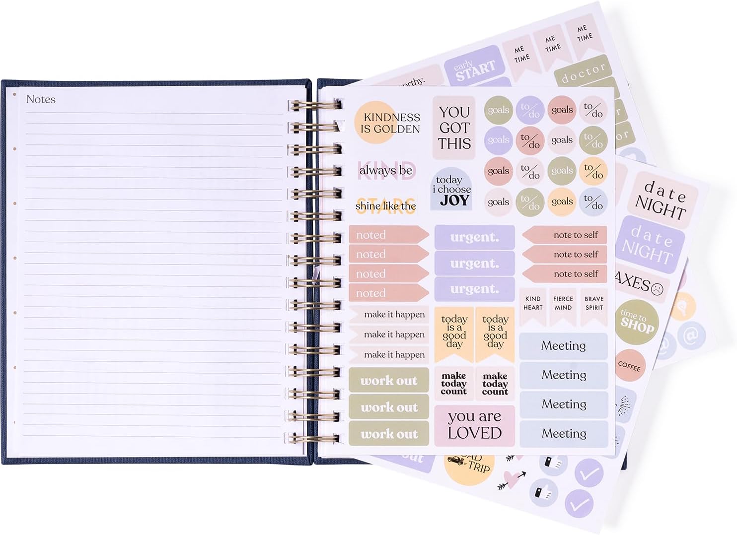 2024 Gray Cambric Spiral Fun Planner