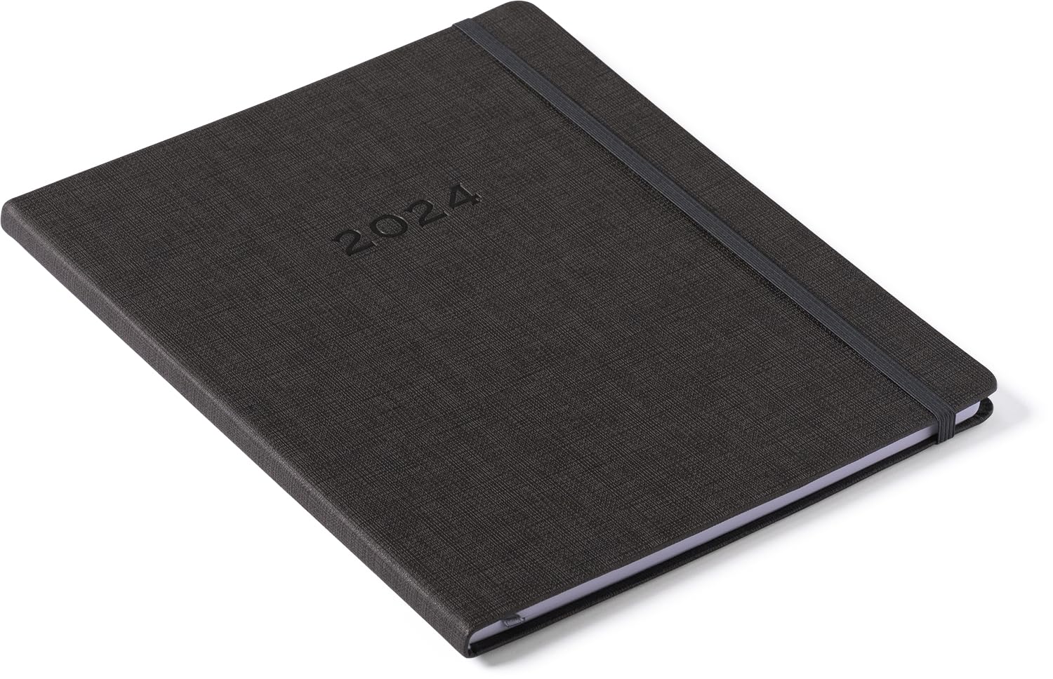 2024 Linen Grey Large Bound Planner