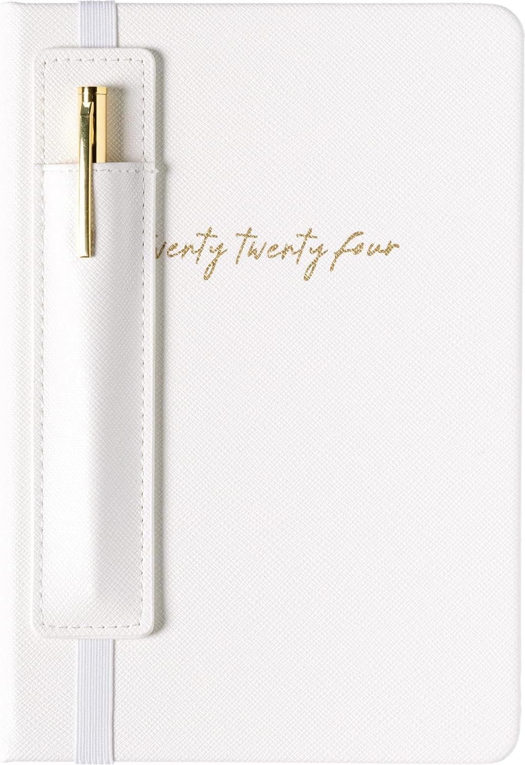 2024 Ivory with Pen and Pouch 6x8 Bound Planner