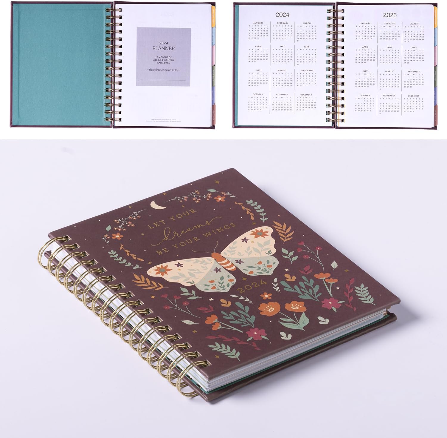 2024 Butterfly Spiral Fun Planner