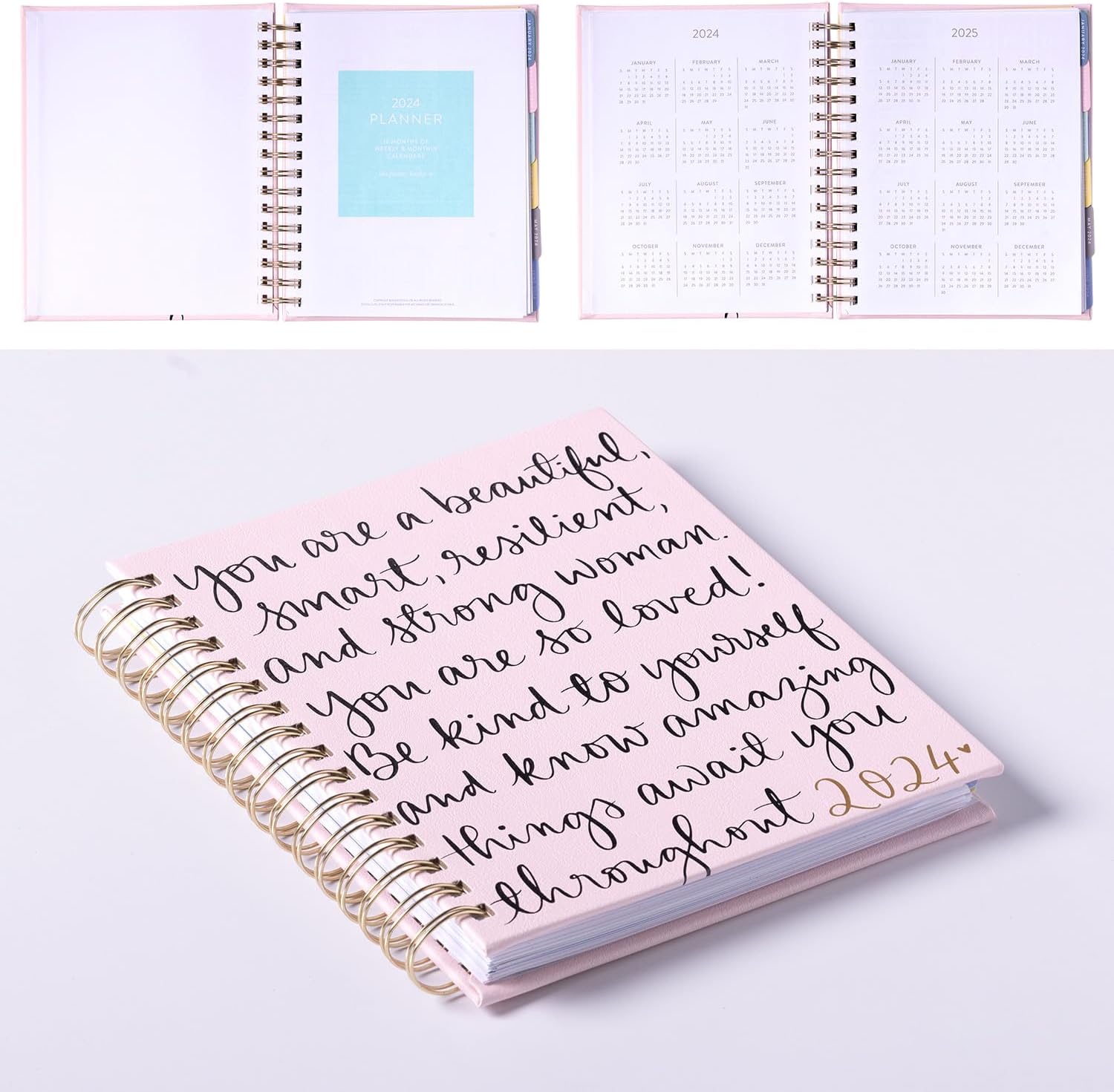 2024 You Are Beautiful Spiral Fun Planner