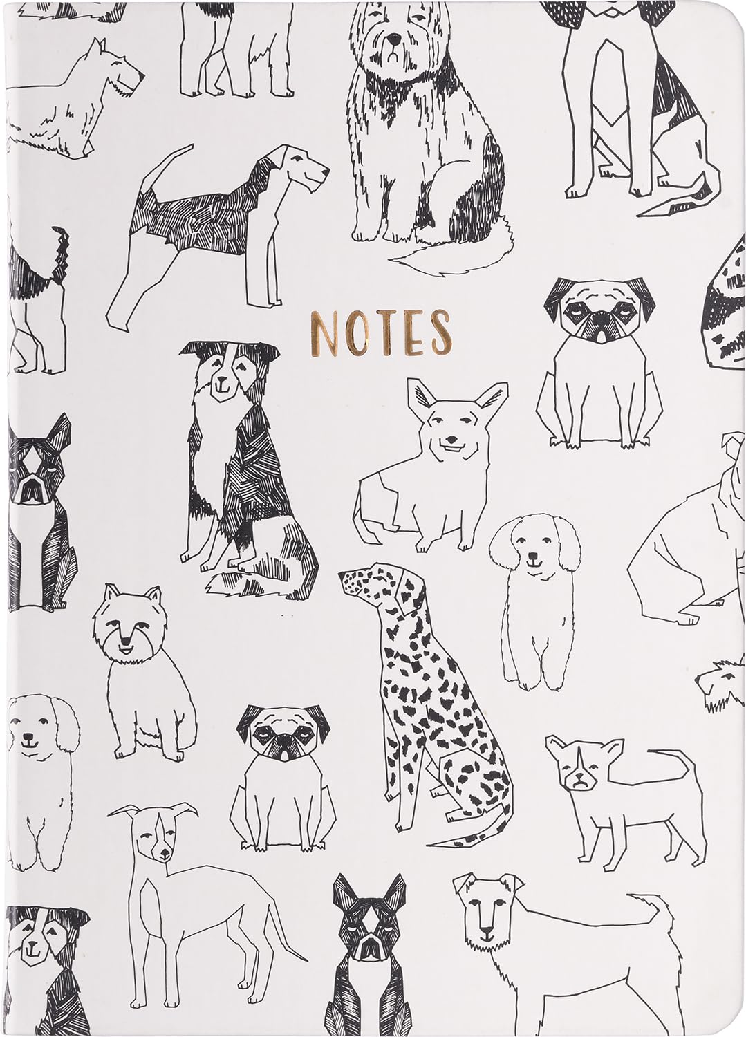 Eccolo Medium Lined Journal Notebook Dog Design