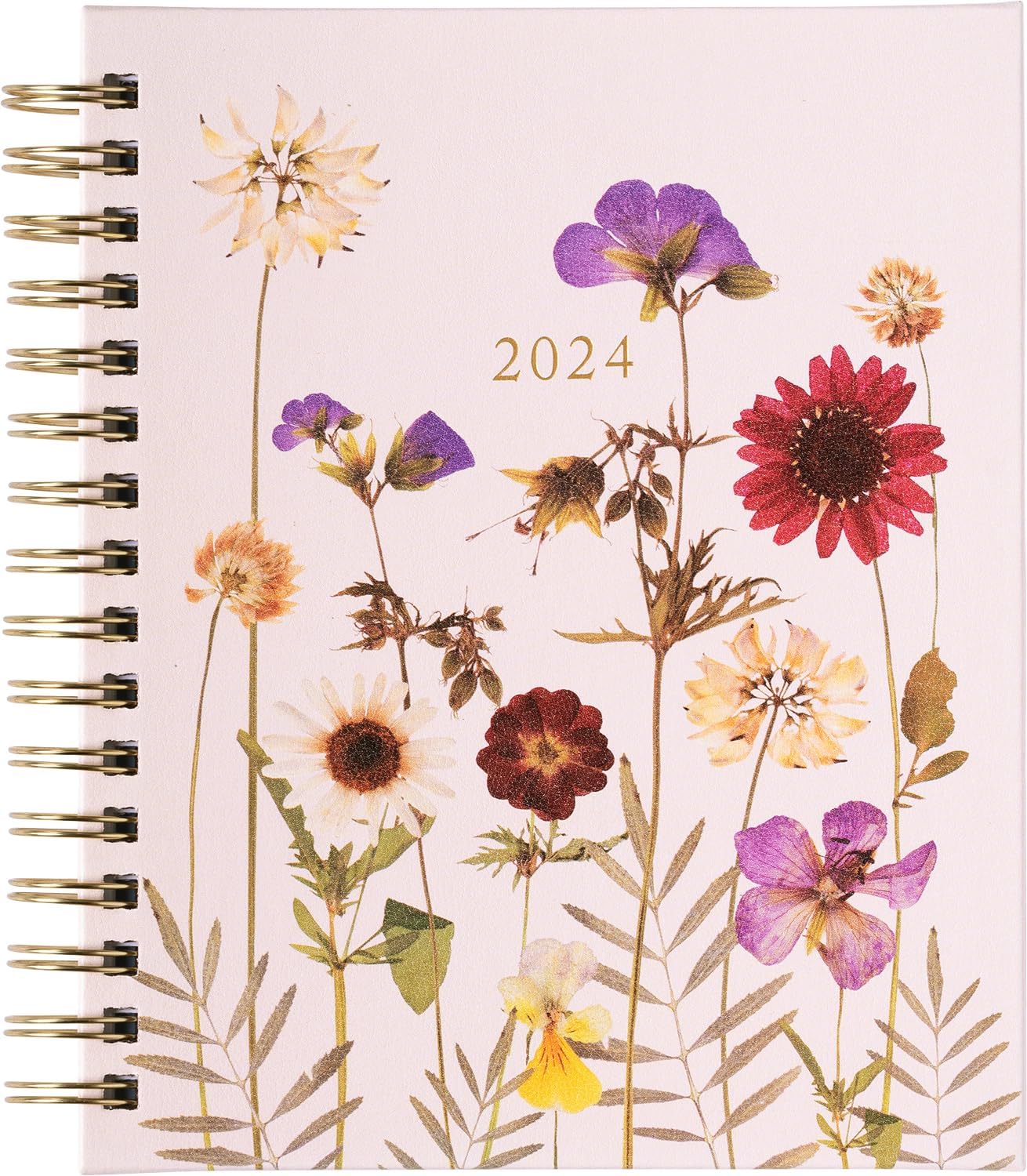 2024 Flowers Spiral Fun Planner