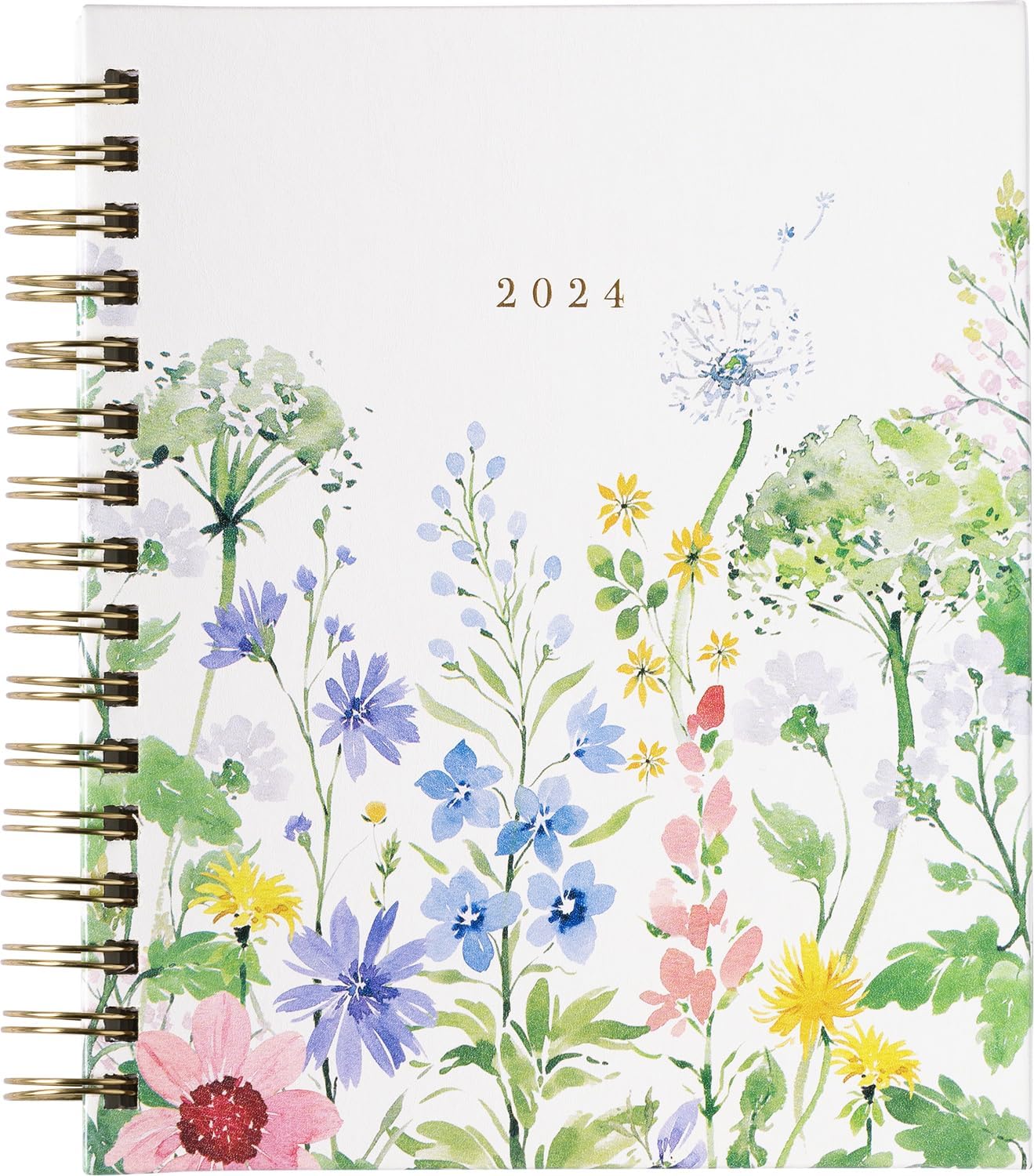 2024 Watercolor Garden Spiral Fun Planner