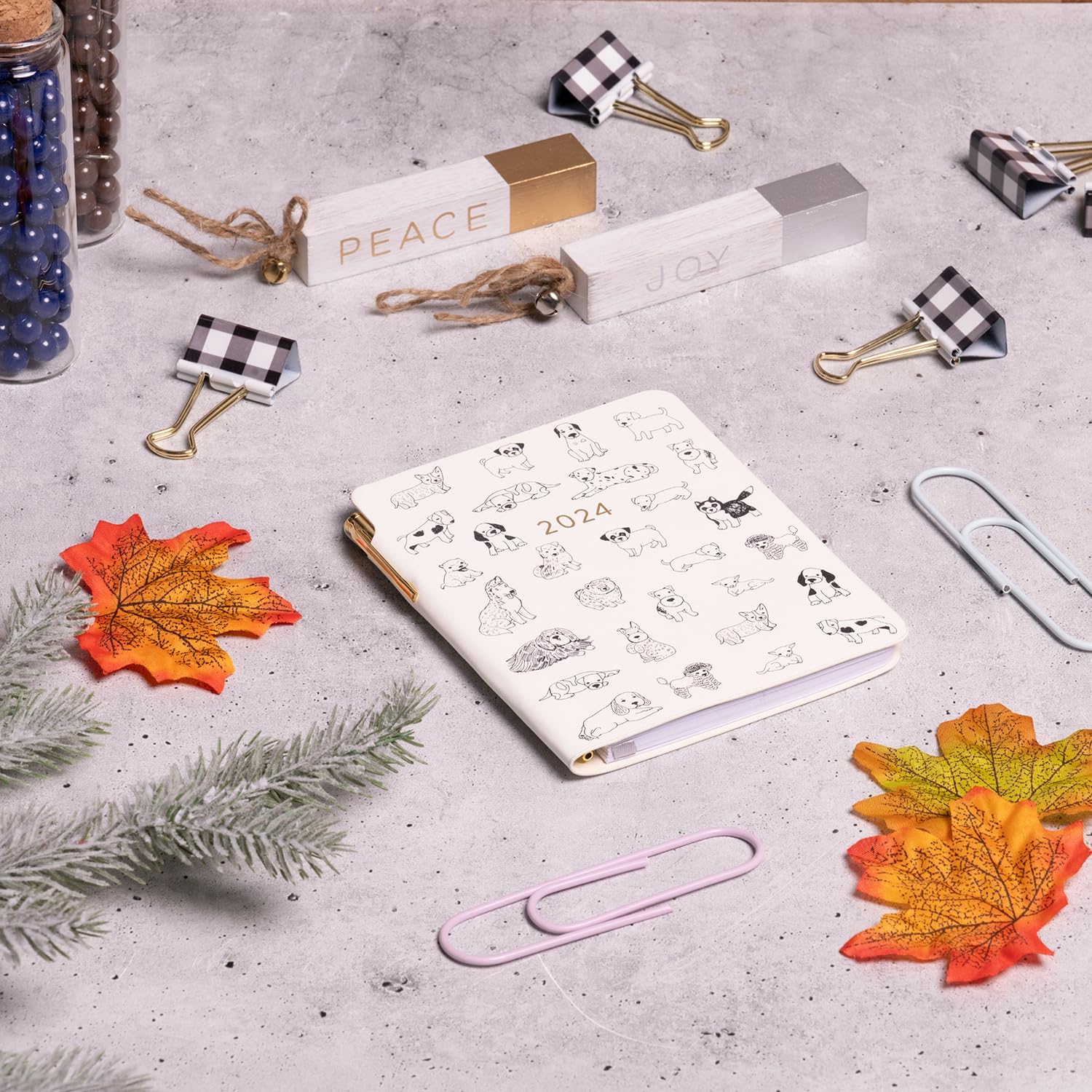 2024 Dog Art Pocket Weekly Planner