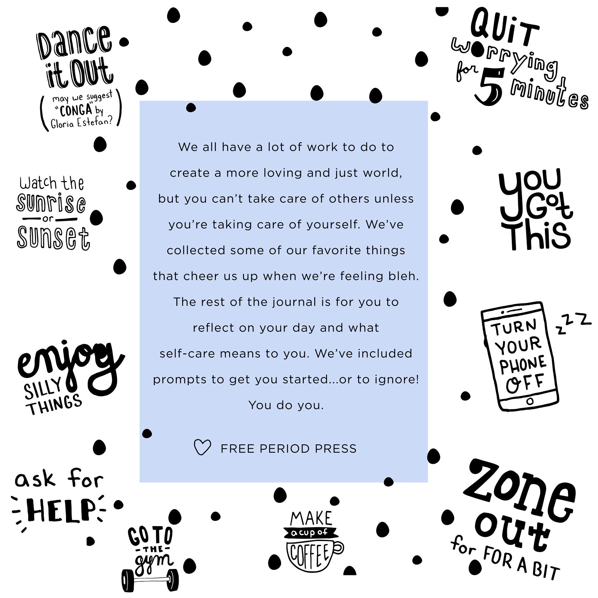 7x9 Size Self Care Journal Image