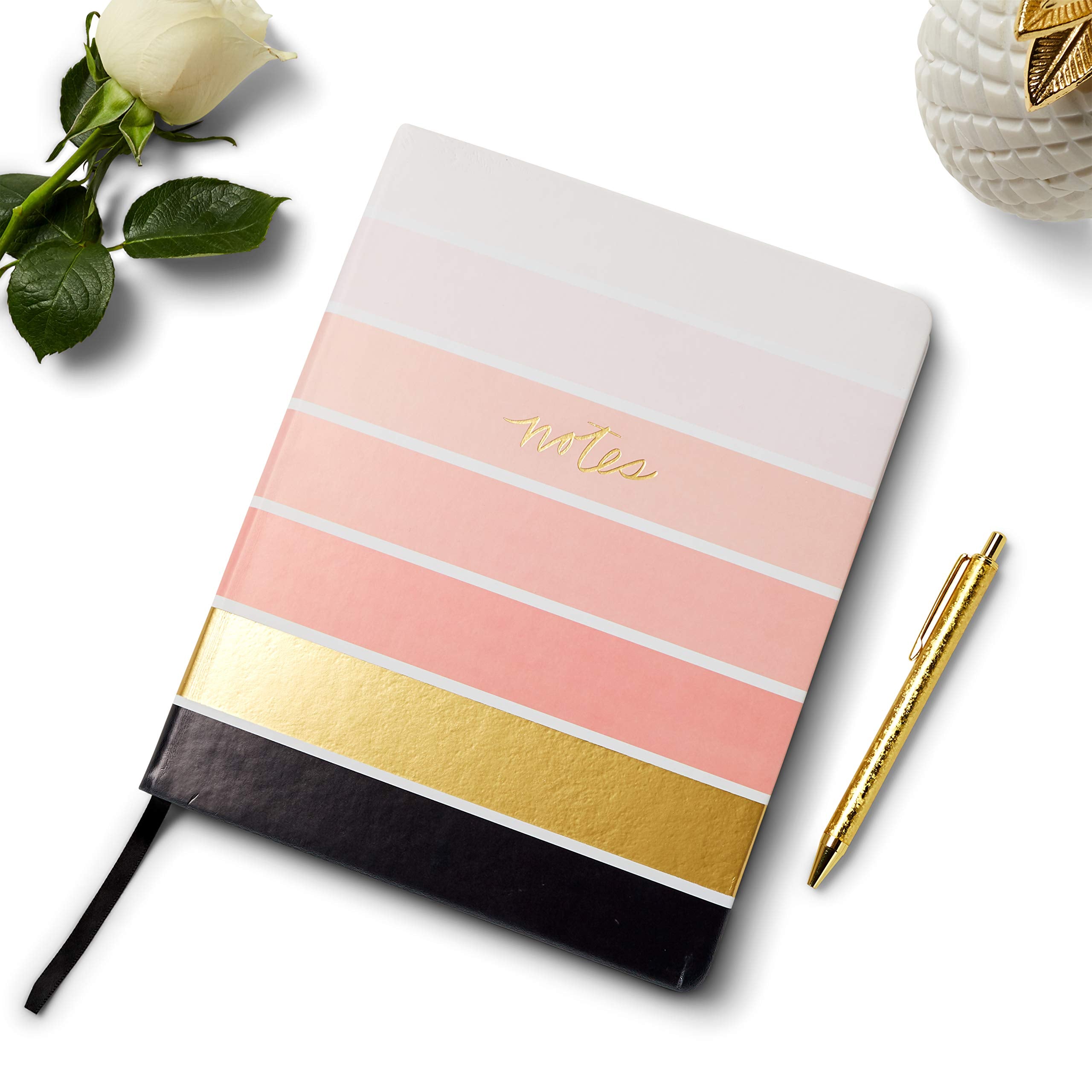 Desk Size Eccolo Journal with Ombre Stripes