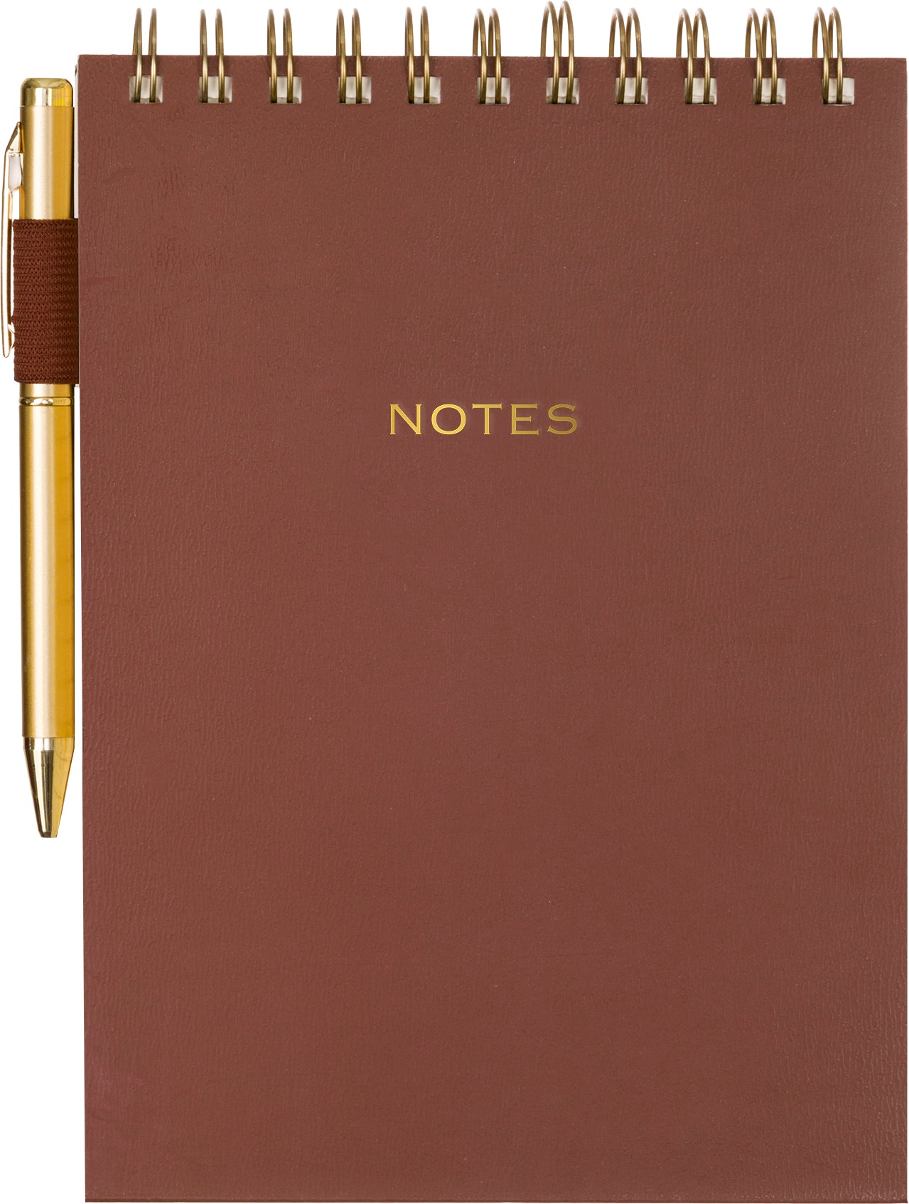 Steno Pad Brown with Pen 6x8.5