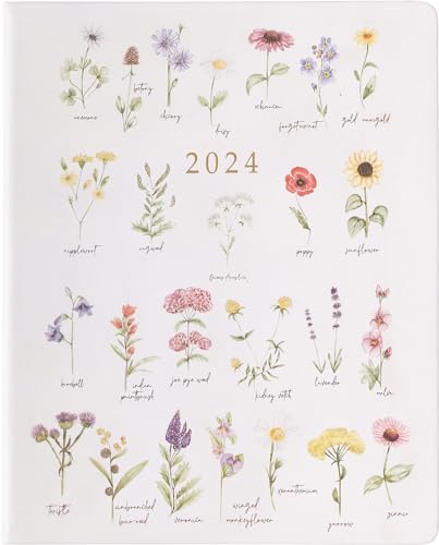 2024 Vintage Flowers Large Bound Planner