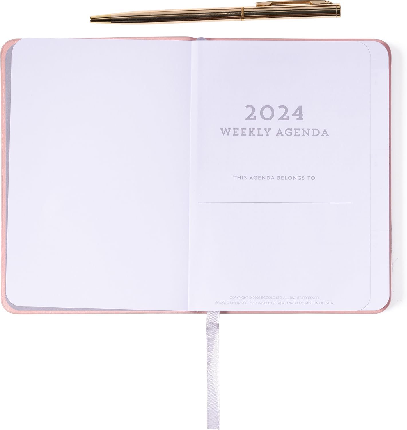 2024 Pink Pocket Weekly Planner
