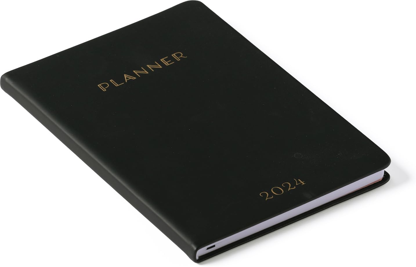 2024 Black Planner 6x8 Bound Planner