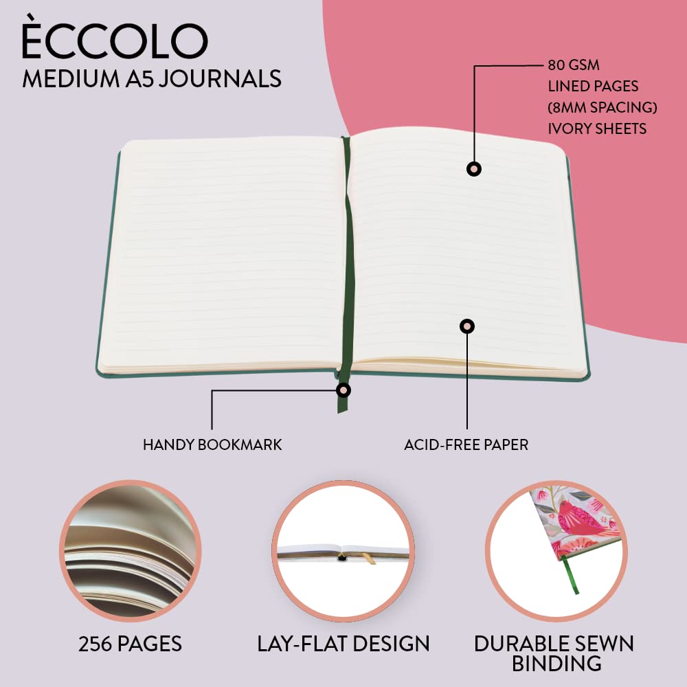 Eccolo Journal with Ribbon Bookmark